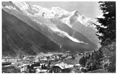 Vue gnrale de Chamonix et massif du Mont-Blanc